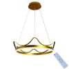 LUSTRA LED, &bdquo;MY KINGDOM&rdquo;, dimmabila, cu telecomanda, 3 trepte de lumina, auriu