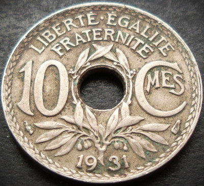 Moneda istorica 10 CENTIMES - FRANTA, anul 1931 * cod 219 foto