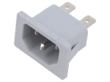 Conector Alimentare AC SCHURTER C14 10A 250VAC Cod 6162.0011
