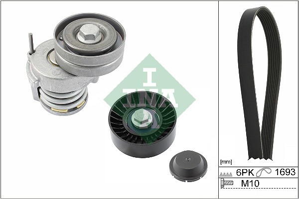 INA 529 0534 10 Set curea transmisie cu caneluri