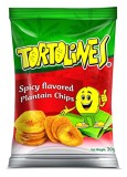 CHIPS TORTOLINES SPICY 85g - chipsuri de banane picant