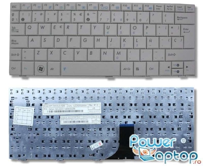 Tastatura Asus Alba Eee PC 1001, Eee PC 1001HA, Eee PC 1001HAG, Eee PC 1001HT, Eee PC 1001P, Eee PC 1001PG,