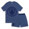 Manchester City pijamale de bărbați Short Blue Marl - M