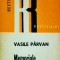 Vasile Parvan - Memoriale