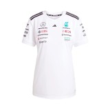 Mercedes AMG Petronas tricou de dama official Teamline Replica white F1 Team 2025 - XL
