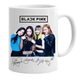 Cana alba personalizata blackpink trupa kpop blinks, INOVATIX&reg;. 330 ml, Oem
