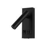 Aplica LED Klausen Smarty B 2W 3000K Negru 14.5x15x6 cm Design Modern Minimalist Iluminat Accent Interior Durabila Eficienta Energetica Calitate