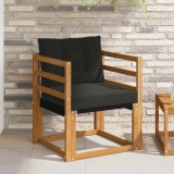 vidaXL 2 Bucată Canapea de exterior Lemn Solid de Acacia natural 3436288
