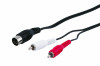 Cablu DIN 5 pini la 2 x RCA T-T 1.5m. Goobay G50014