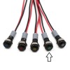 Indicator LED luminos, cap plat, IP67, Verde, 5V, 6mm