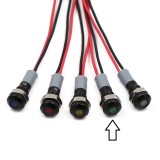 Indicator LED luminos, cap plat, IP67, Verde, 5V, 6mm