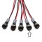 Indicator LED luminos, cap plat, IP67, Verde, 5V, 6mm