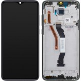 Display cu Touchscreen Xiaomi Redmi Note 8 Pro, cu Rama, Negru, Service Pack 56000500G700