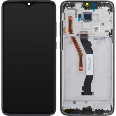 Display cu Touchscreen Xiaomi Redmi Note 8 Pro, cu Rama, Negru, Service Pack 56000500G700 foto