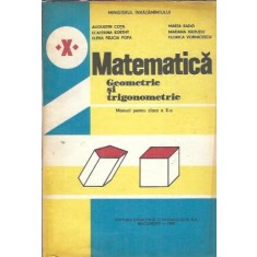 Matematica, geometrie si trigonometrie, manual pentru clasa a X-a - Augustin Cota