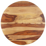 VidaXL Blat de masă, 80 cm, lemn masiv sheesham, rotund, 15-16 mm