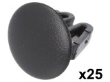 Capace de protecție universale 25 bucăți, 15,6mm, poliamidă