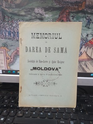 Memoriul și Darea de samă a Societăței de Bine-facere și Ajutor Reciproc Moldova, &amp;icirc;nființată ăn Iași la 19 septembrie 1899, Iași c. 1905, 013 foto