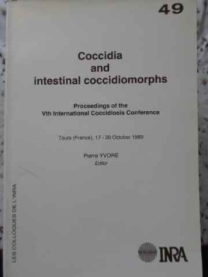 COCCIDIA AND INTESTINAL COCCIDIOMORPHS-PIERRE YVORE EDITOR-230344 foto