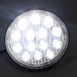 Proiector LED auto offroad 42W 12V-24V 3080 lumeni rotund, Universal