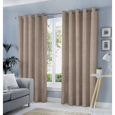 Draperie tip tesatura in cu inele gri, Madison, 150x220 cm, densitate 700 g/ml, Vilfredo, 1 buc