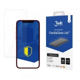 Folie de protectie Ecran 3MK FlexibleGlass Lite pentru Apple iPhone 16e / 14 / 13 Pro / 13, Sticla Flexibila, Full Glue