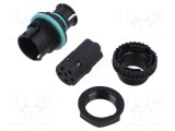Conector alimentare AC terminal cu șurub tată TH385 500V TECHNO