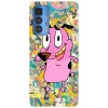 Husa compatibila cu Motorola Edge 20 Lite model Courage doodling, Silicon, TPU, Viceversa, Transparent, Carcasa