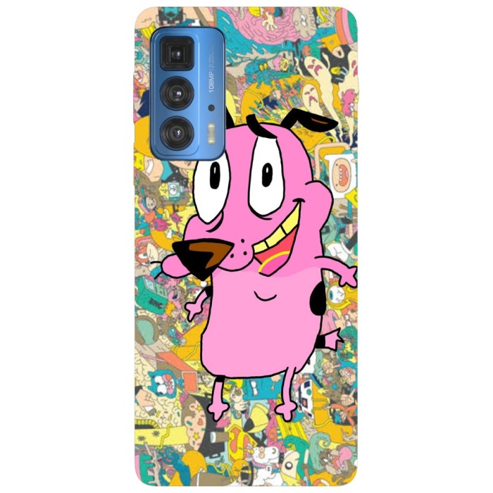 Husa compatibila cu Motorola Edge 20 model Courage doodling, Silicon, TPU, Viceversa
