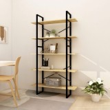 VidaXL Bibliotecă cu 5 rafturi, 100x30x175 cm, lemn masiv de pin 3082003