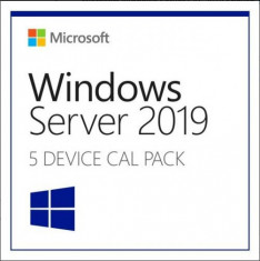 Licenta microsoft windows 2019 server engleza 5 cal device foto