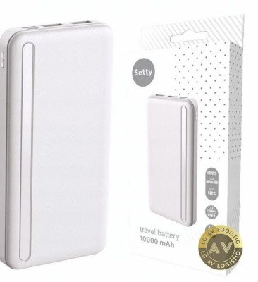 Baterie Externa Setty PB1-101 10000mAh 10W 2 x USB-A Alba foto