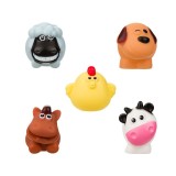 Jucarie animale ferma pentru baie copii, set 5 bucati, ATU-083949, 6-9 luni, Oem