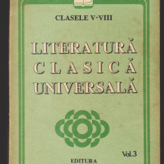 C10256 - LITERATURA CLASICA UNIVERSALA CLASELE V-VIII, VOL.3