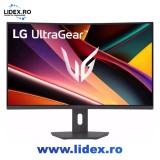 Monitor gaming curbat LG 31.5" 180Hz VA UltraGear QHD AMD FreeSync pivot negru