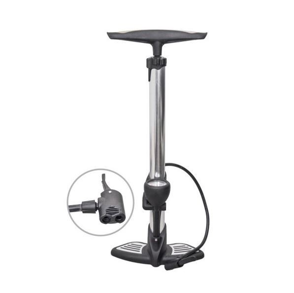 Pompa aer manuala Automax cu manometru 7 Bar si furtun de 50 cm.