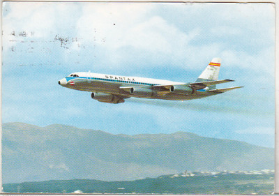 bnk cp Aviatie - Spantax - Corvair CV 990 A Coronado - circulat foto