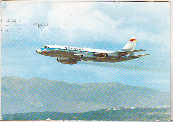 bnk cp Aviatie - Spantax - Corvair CV 990 A Coronado - circulat