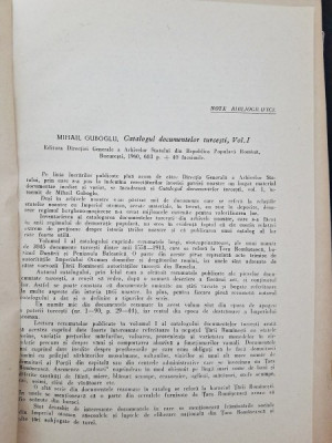 Note bibliografice, extras din Studii si Cercetari Stiintifice Istorie anul XIII, fasc.1.1962 foto