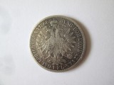 Cumpara ieftin Rara! Austro-Ungaria 1 Florin 1866 A aUNC argint cu patina deosebita