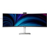 Monitor Philips Curbat, 48.8, VA, DQHD, 120Hz, 4ms, HDR400, FlickerFree, Boxe 5W x 2, Webcam, HA, HDMI, DisplayPort, USB, hub, USC-C, KVM, RJ45, 49B2U
