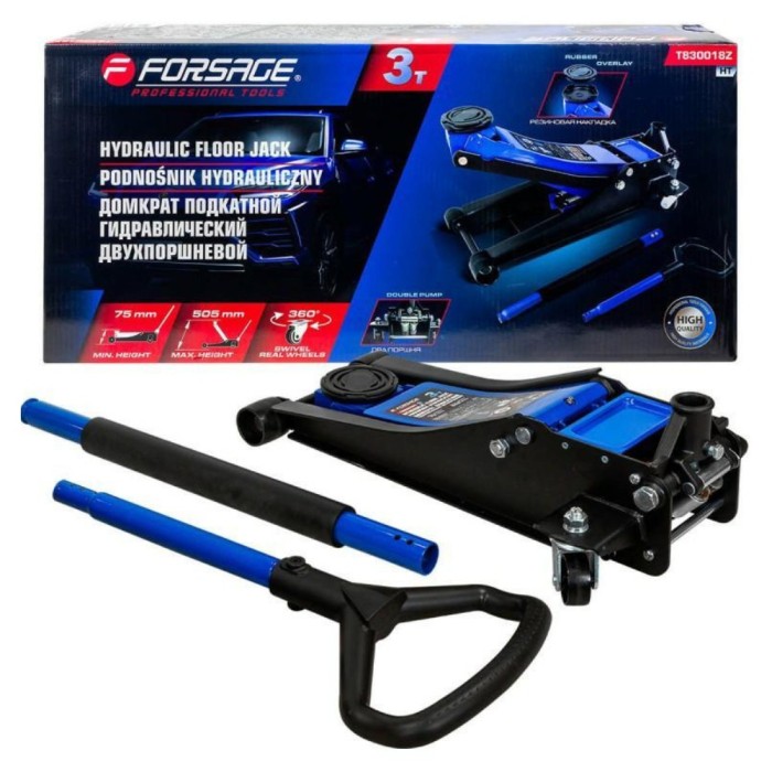 Cric hidraulic tip crocodil, profil jos 3 tone