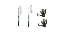 set pescuit Accesorii pescuit &gt; Nada si momeli cu 2 lanseta de 3.9m si 2 mulinete fs4000 Accesorii pescuit &gt; Nada si momeli
