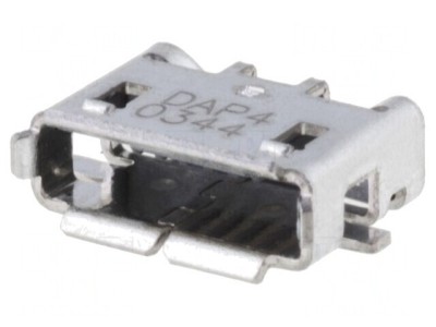 Soclu USB Micro 5 PIN SMT Orizontal pentru PCB foto