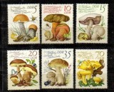 Serie Completa 6 Timbre Germania RDT DDR 1980 Ciuperci Comestibile MNH Neștampilat - A688