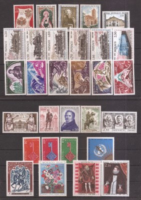 Monaco 1968 - 9 SERII, MNH foto