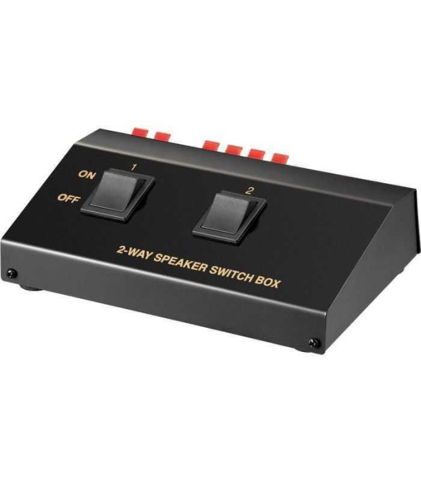 Comutator difuzor pentru conectare 2x boxe max 200W la amplificator