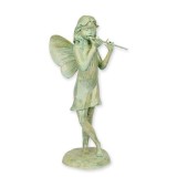 Zana cantand la flaut-statueta din bronz TBD-63