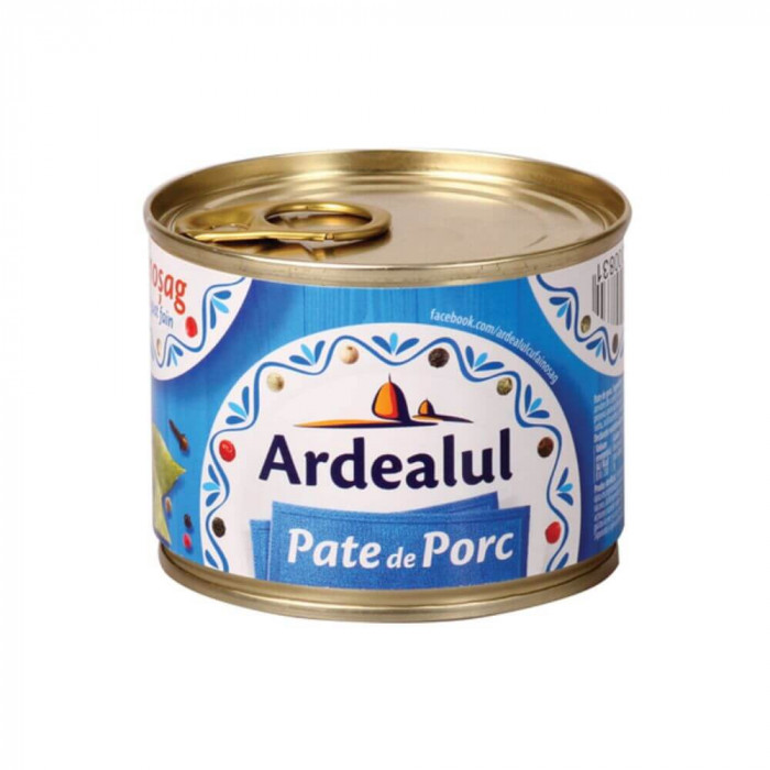 Pate de Porc Ardealul, 200 g, Pate Porc Ardealul, Pate din Ficat de Porc, Pate Ficat de Porc, Pate Ardealul cu Fainosag, Pate cu Fainosag, Pate Ardeal