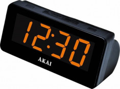 Radio cu ceas Akai CE-1003 AM / FM PLL Ecran LED Sleep Timer Snooze Alarma Duala Negru foto